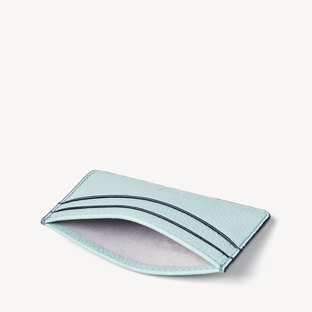 Slim Credit Card Holder Pool Blue Pebble