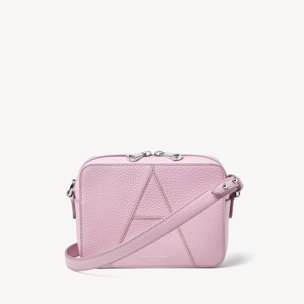 Camera Crossbody Bag Powder Lilac Pebble