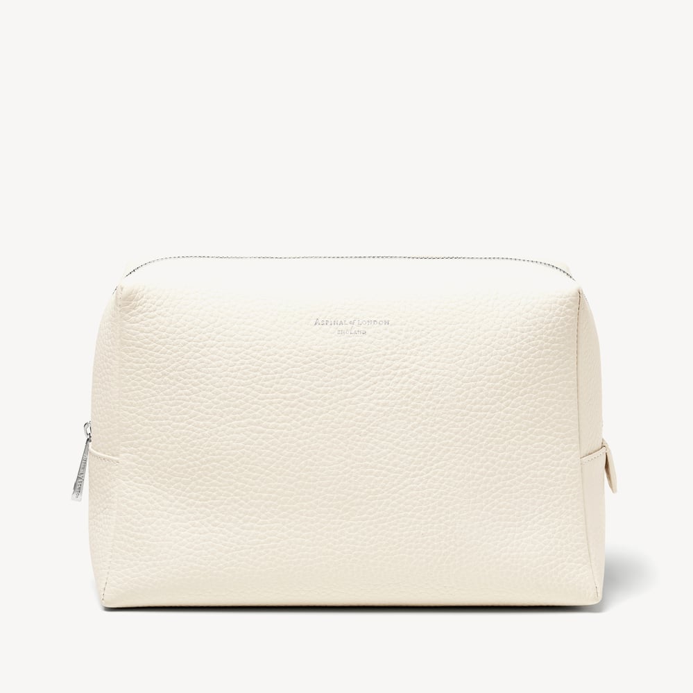 London Toiletry Bag Chalk White Pebble
