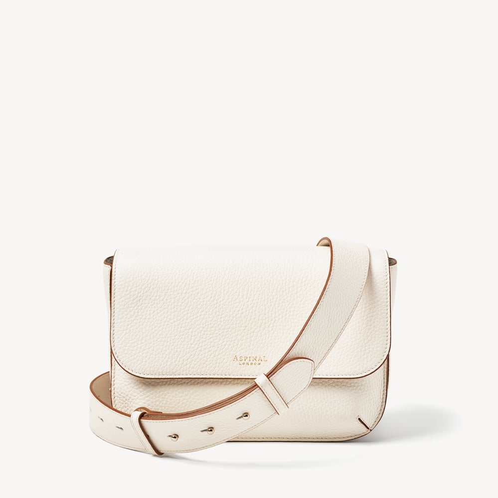 Ella Grande Crossbody Bag Ivory Pebble