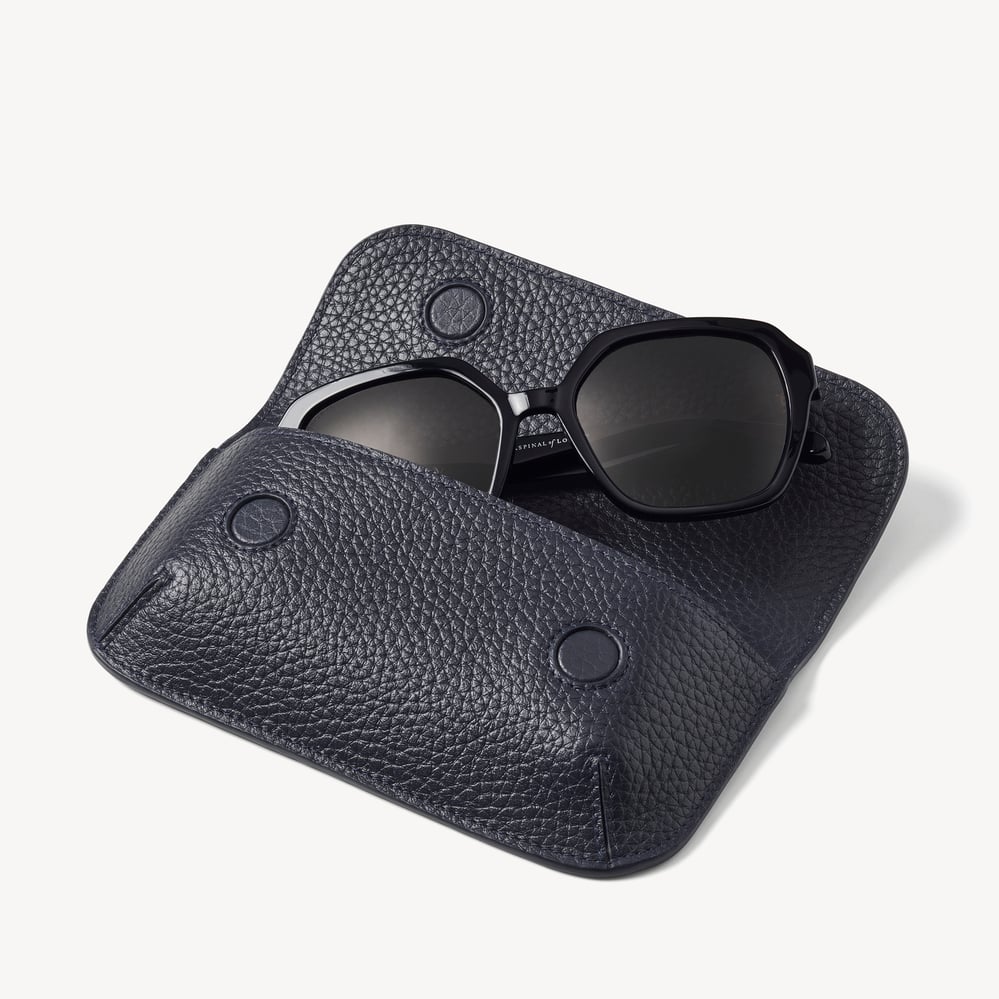 Ella Sunglasses Case Navy Pebble