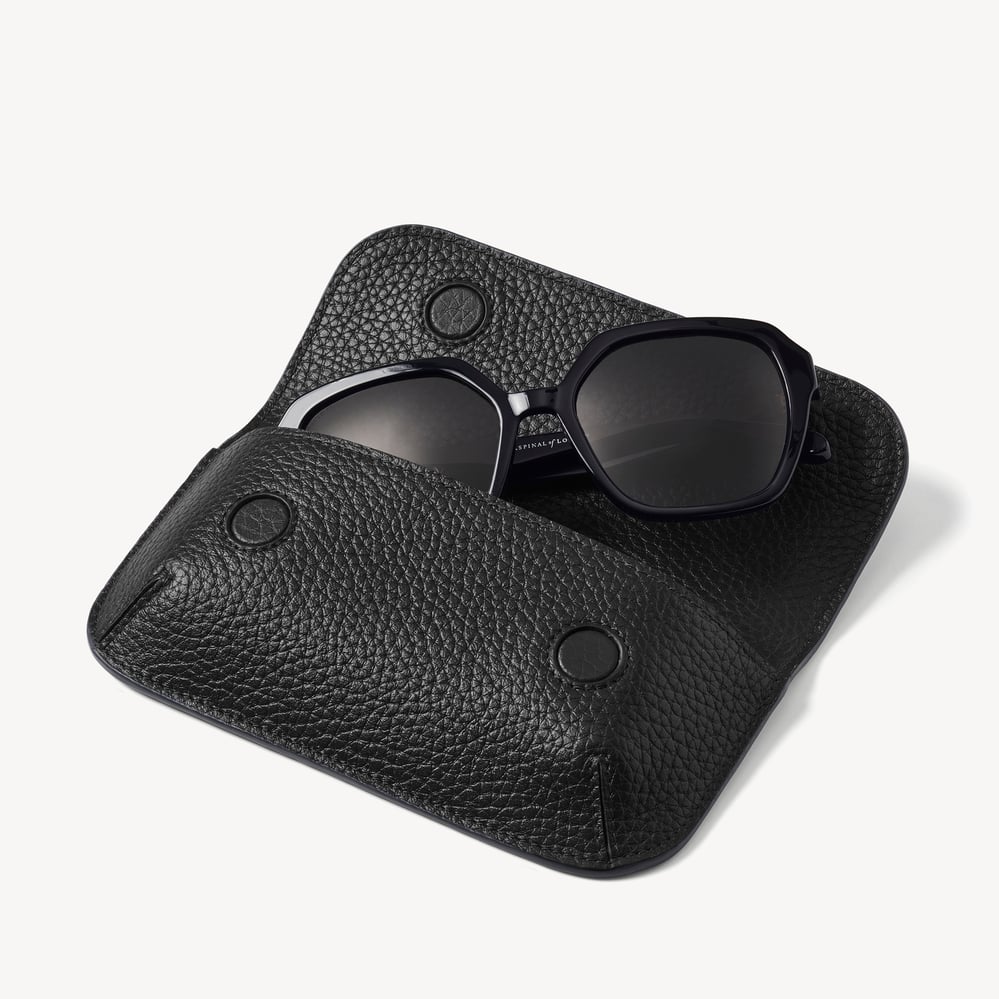 Ella Sunglasses Case Black Pebble