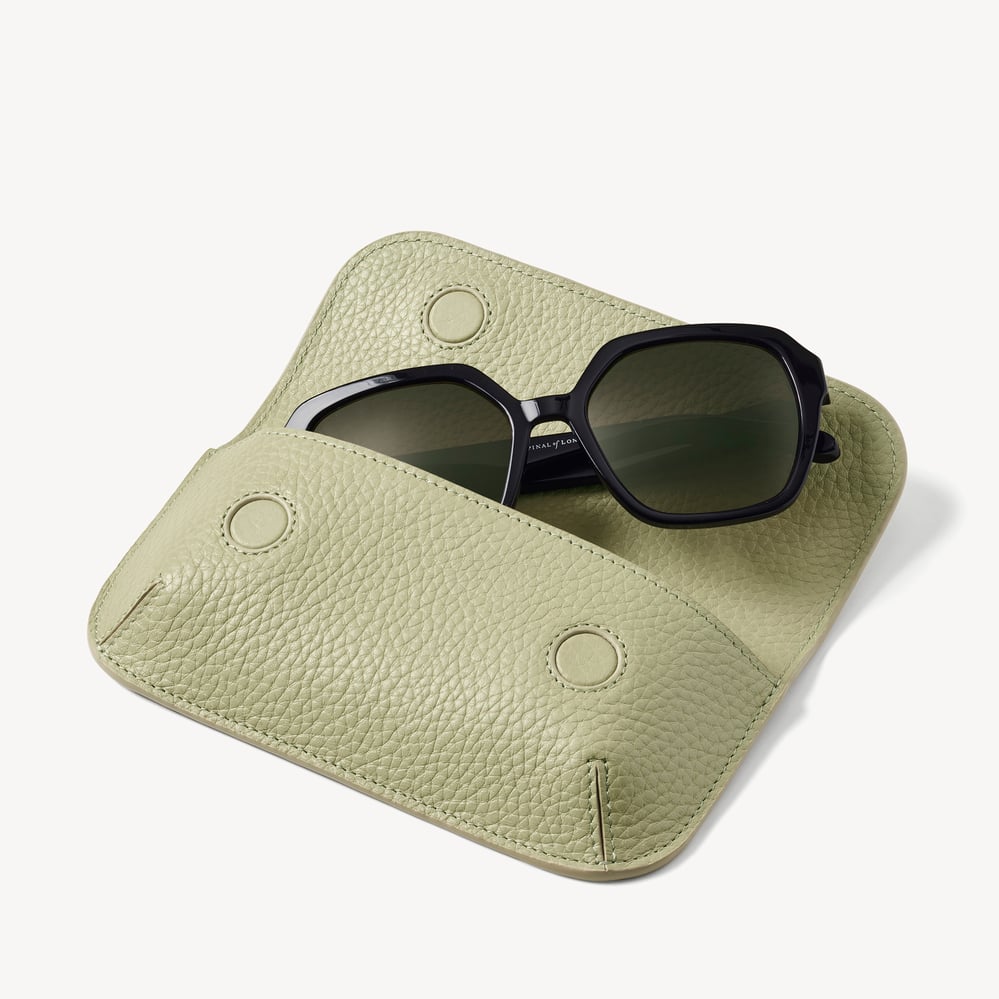 Ella Sunglasses Case Pistachio Pebble
