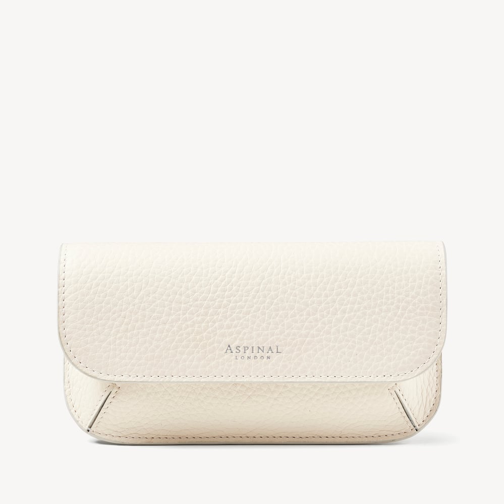 Ella Sunglasses Case Chalk White Pebble