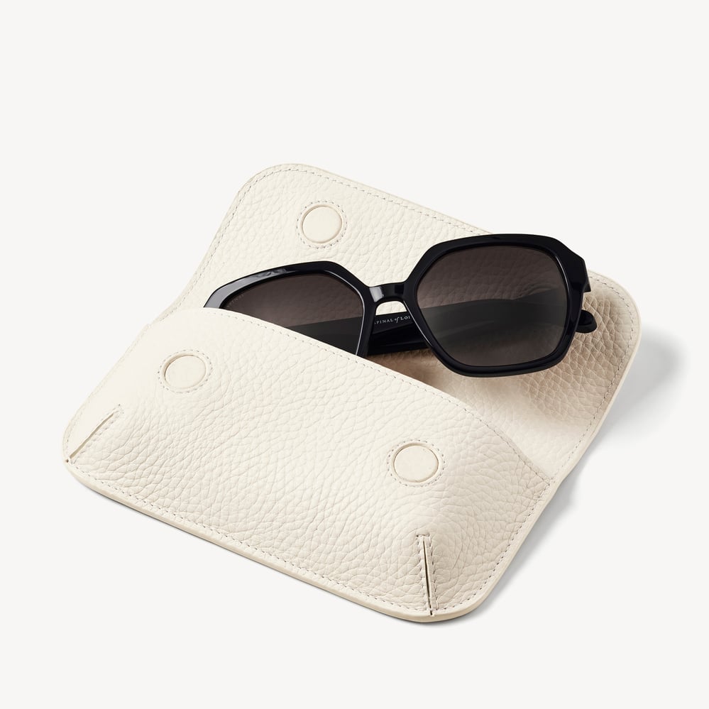 きー 新品 drip Leather Glasses Case 日本製 HIGHTIDE Steel Eye Glasses Case Pen Case Silver from Japan