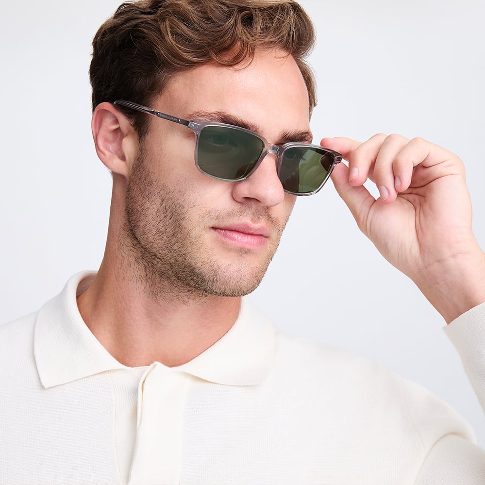 Silverstone Men's Sunglasses Grey Crystal Acetate