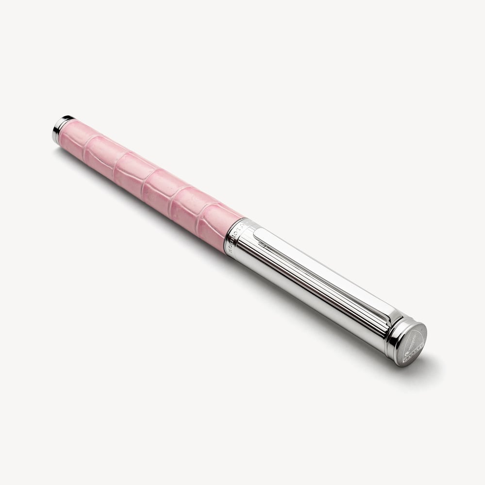 London Ballpoint Pen Deep Shine Powder Lilac Small Croc