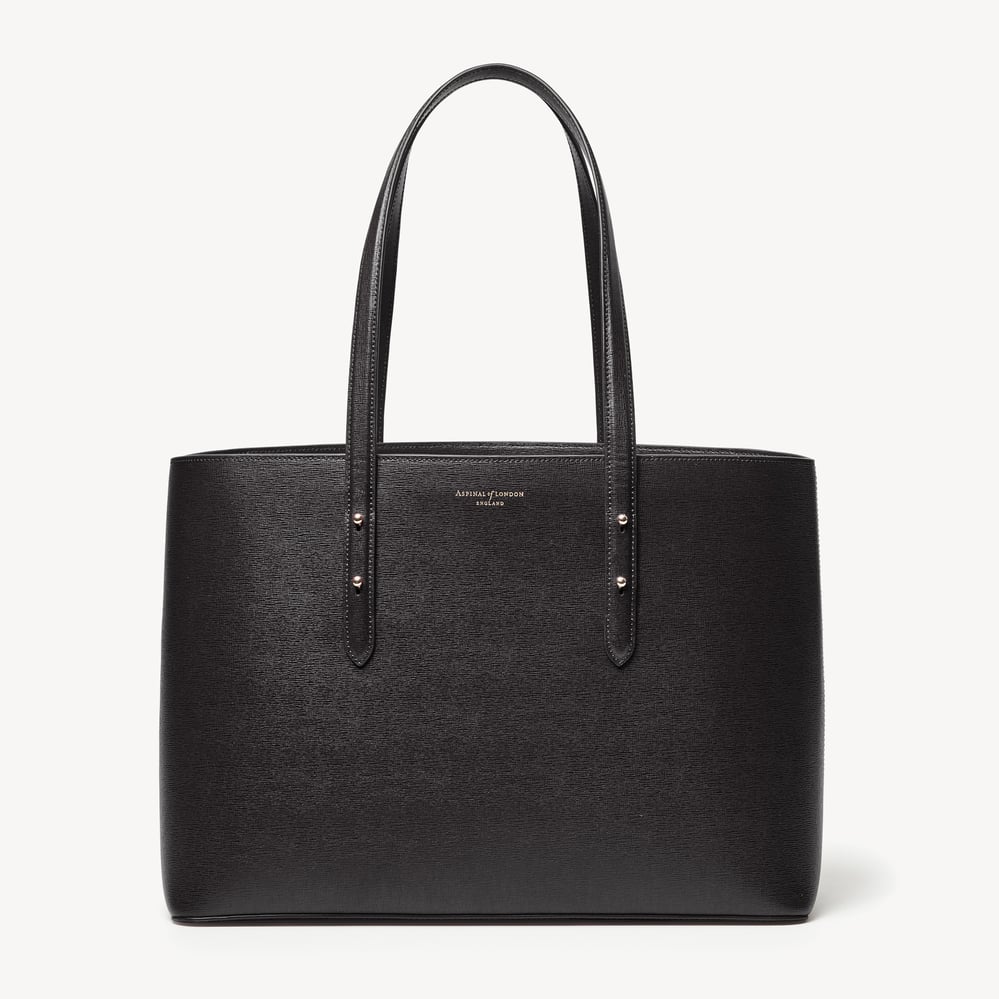 Regent Tote Black Saffiano