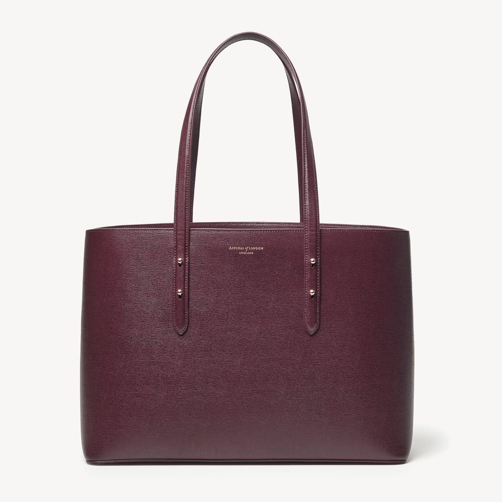 Regent Tote Burgundy Saffiano