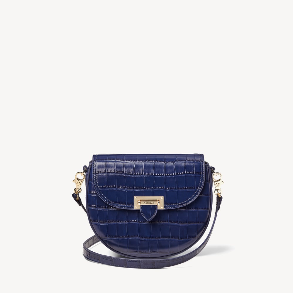 Portobello Crossbody Deep Shine Navy Croc
