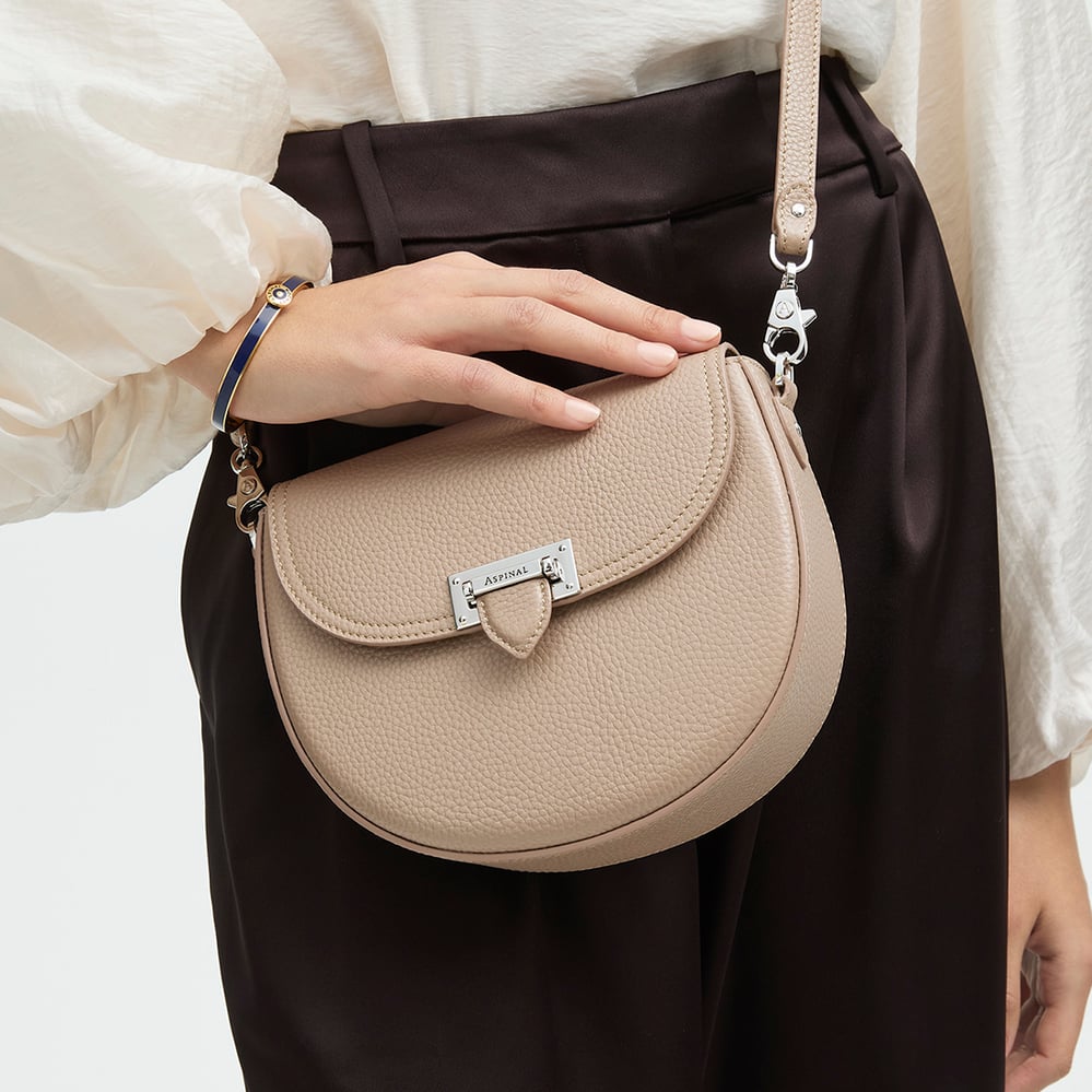 Portobello Crossbody Soft Taupe Pebble