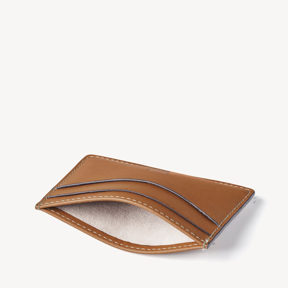 Slim Credit Card Holder Smooth Tan