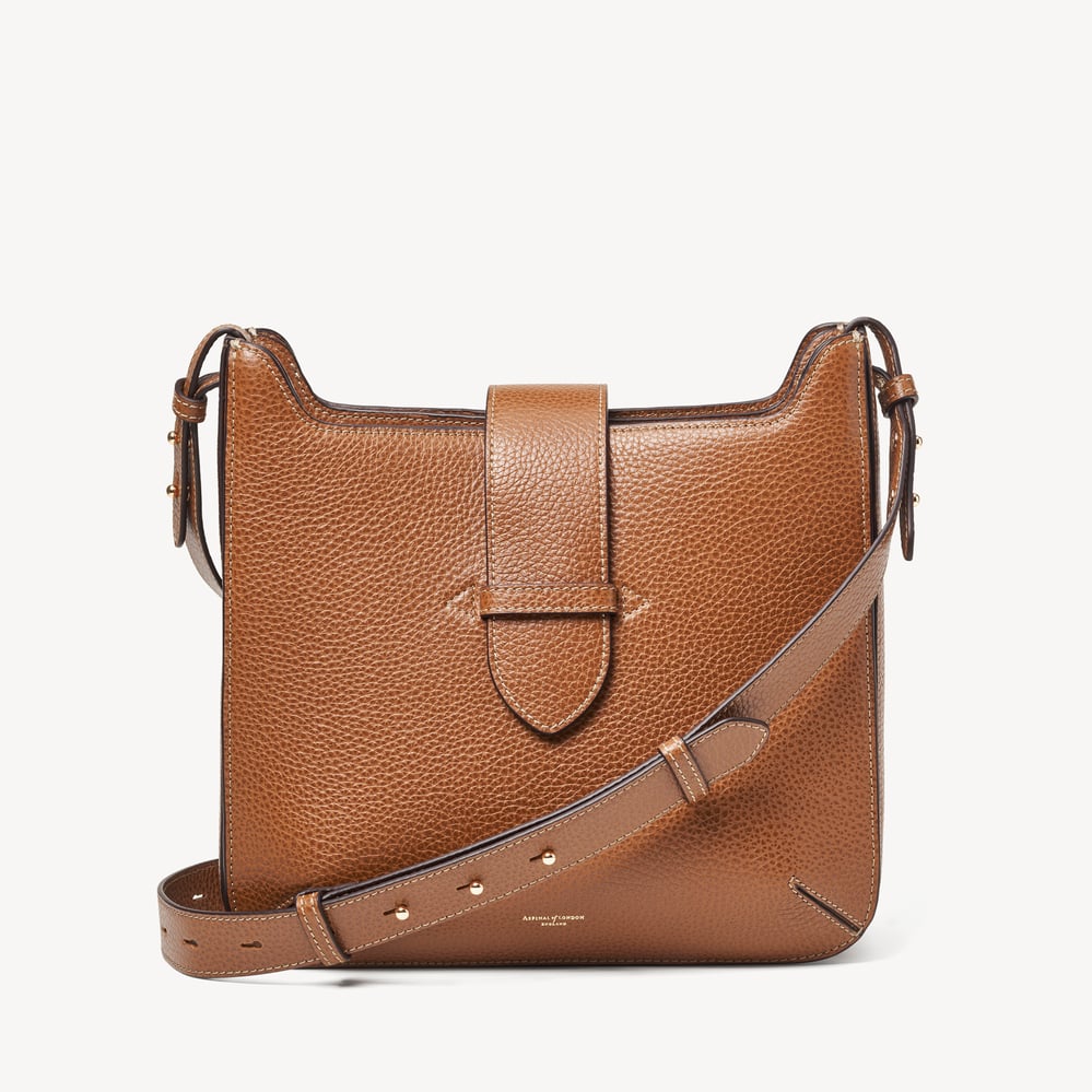 Ella Messenger Bag Tan Pebble