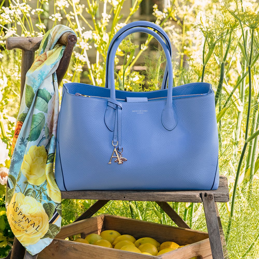 London Tote Capri Blue Pebble