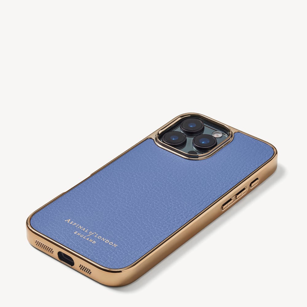iPhone 16 Pro Max Case Capri Blue Pebble