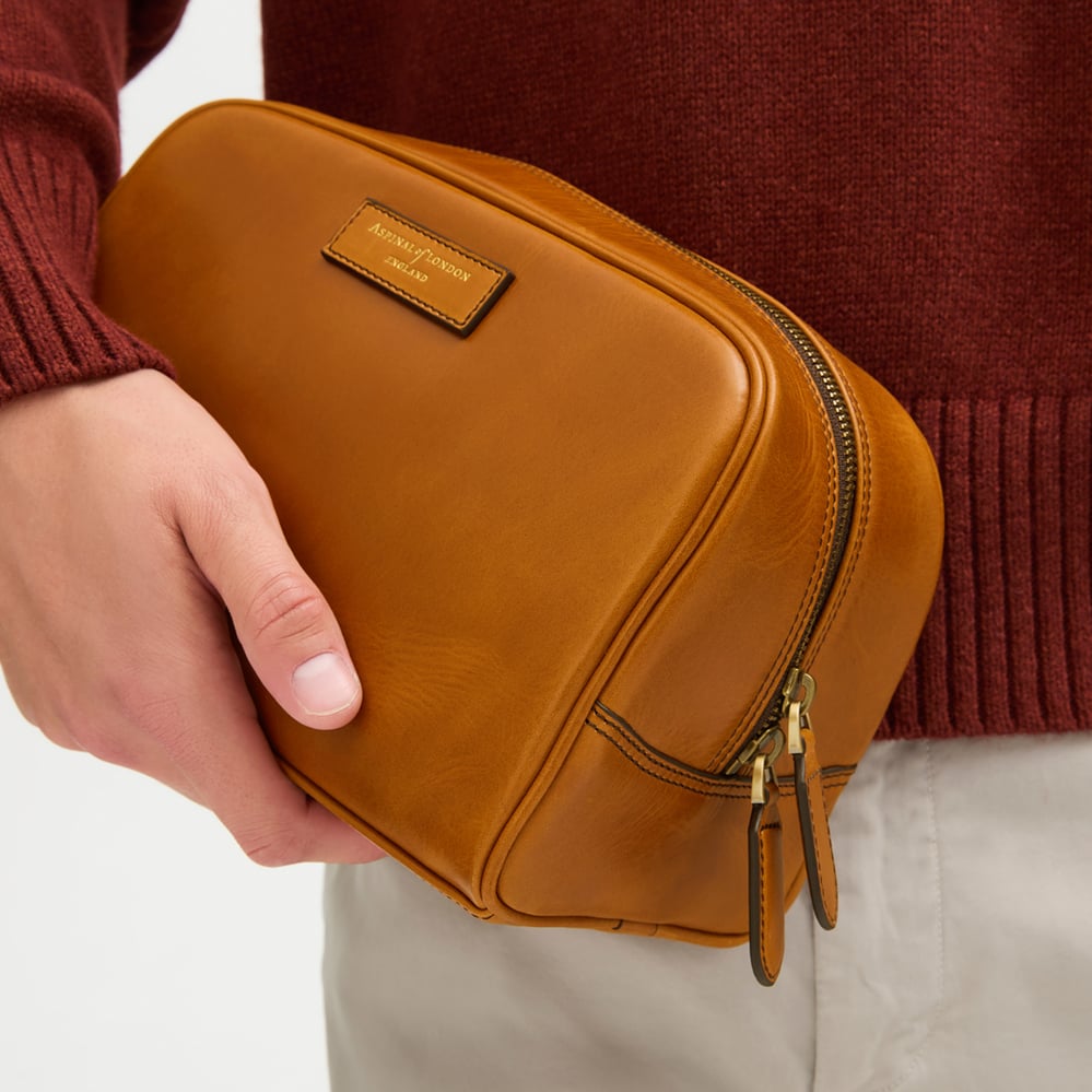 Harrison Toiletry Bag Smooth English Tan