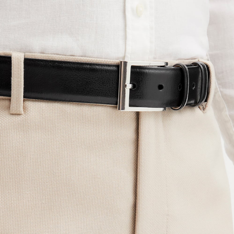 Classic Men's Belt Smooth Black