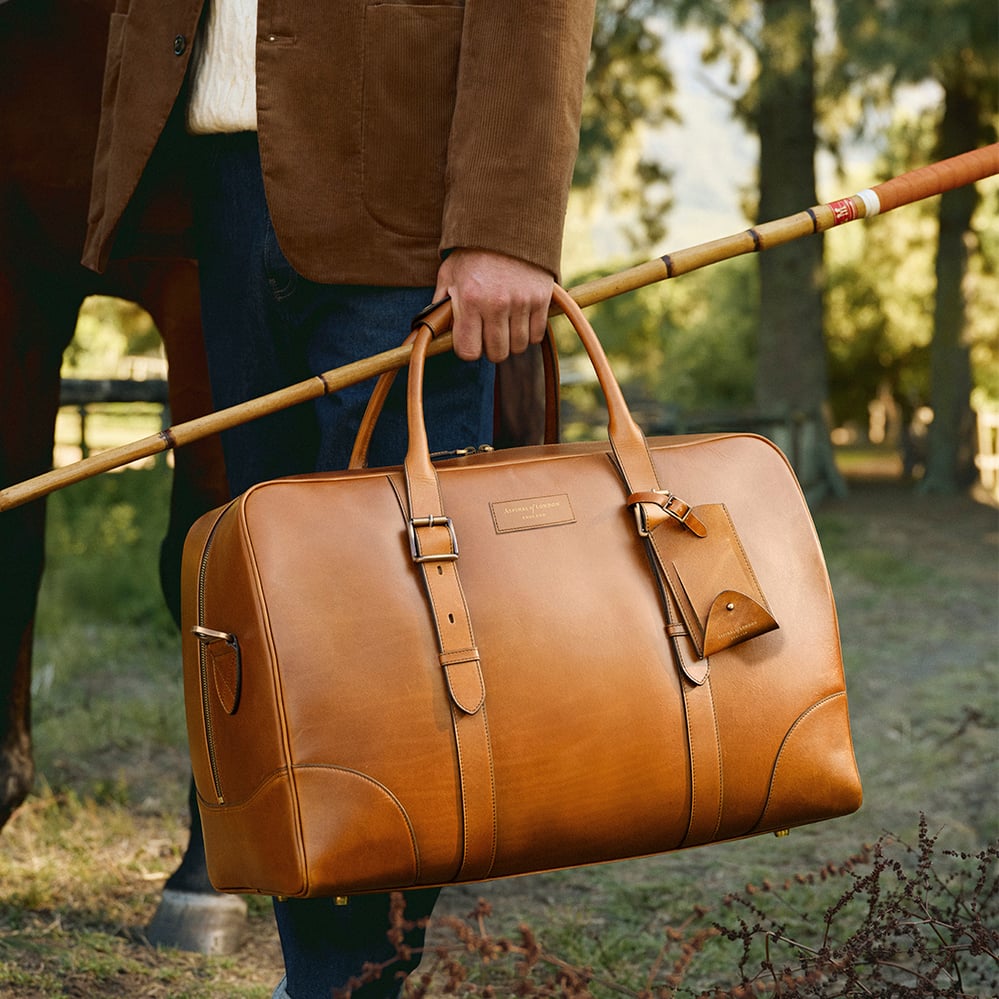Large Harrison Weekender Smooth English Tan