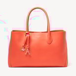 London Tote Bag in Coral Pebble from Aspinal of London