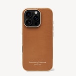 iPhone 16 Pro Case in Smooth Tan from Aspinal of London