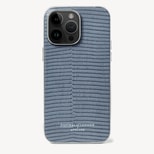 iPhone 14 Pro Max Case in Heritage Blue Lizard from Aspinal of London
