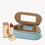 Handbag Tidy All in Cornflower Blue Lizard from Aspinal of London