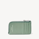 Zipped Coin & Card Holder in Willow Pebble from Aspinal of London