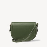 Stella Satchel Crossbody in Racing Green Pebble from Aspinal of London