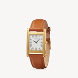 The Mayfair® Watch in Smooth Caramel & 23ct Gold Plated from Aspinal of London