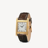 The Mayfair® Watch in Deep Shine Chestnut Croc & 23ct Gold Plated from Aspinal of London