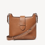 Ella Messenger in Tan Pebble from Aspinal of London
