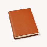 A5 Refillable Luxury Journal in Marmalade Pebble from Aspinal of London