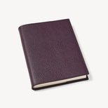 A5 Refillable Luxury Journal in Fig Pebble from Aspinal of London