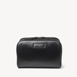 Harrison Toiletry Bag in Smooth Black from Aspinal of London