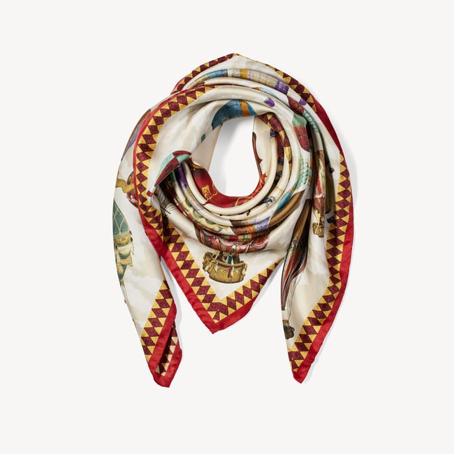 Silk Hot Air Balloon Scarf
