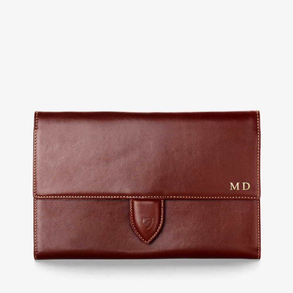 Deluxe Travel Wallet Smooth Cognac