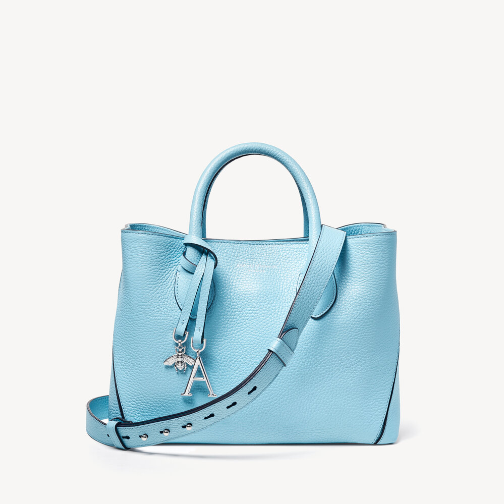 Midi London Tote Azure Blue Pebble