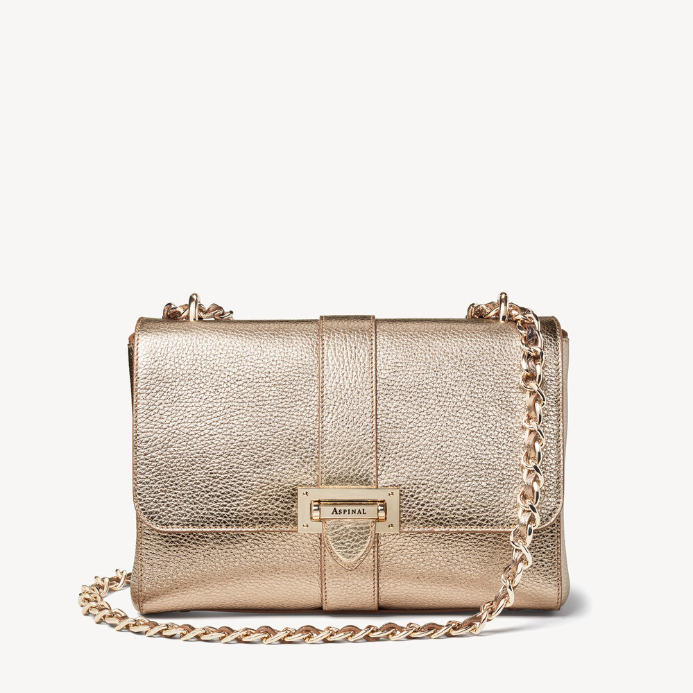 Large Lottie Bag Champagne Pebble