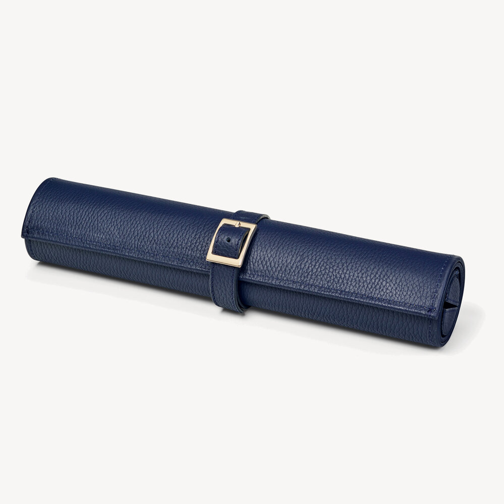Travel Backgammon Set Navy Pebble
