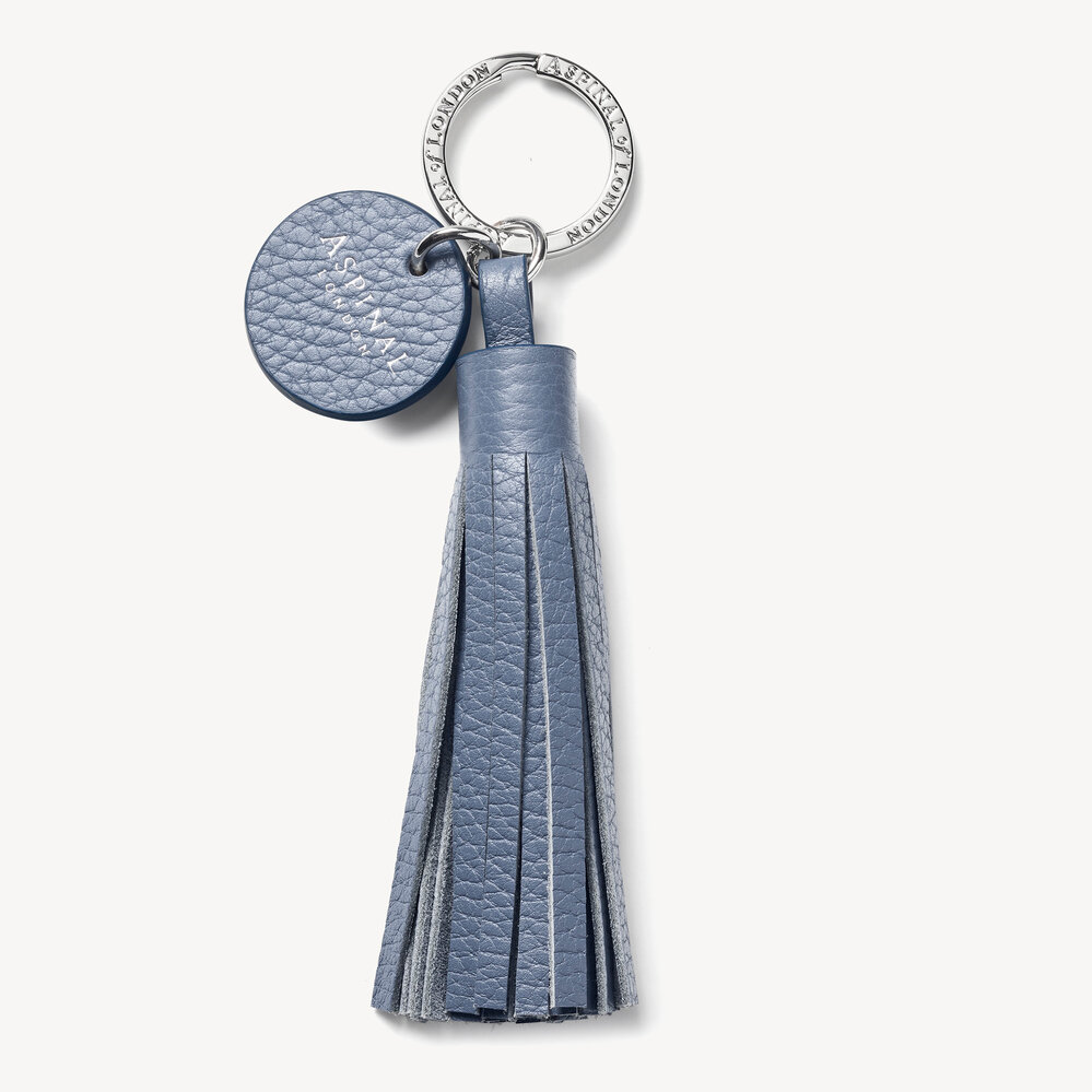 Tassel Keyring Heritage Blue Pebble