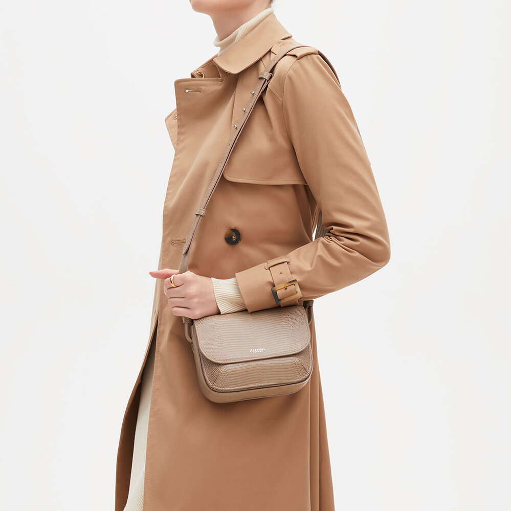 Ella Bag Latte Lizard