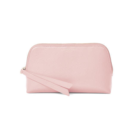Small Essential Cosmetic Case in Peony Saffiano Small Essential Cosmetic Case in Peony Saffiano