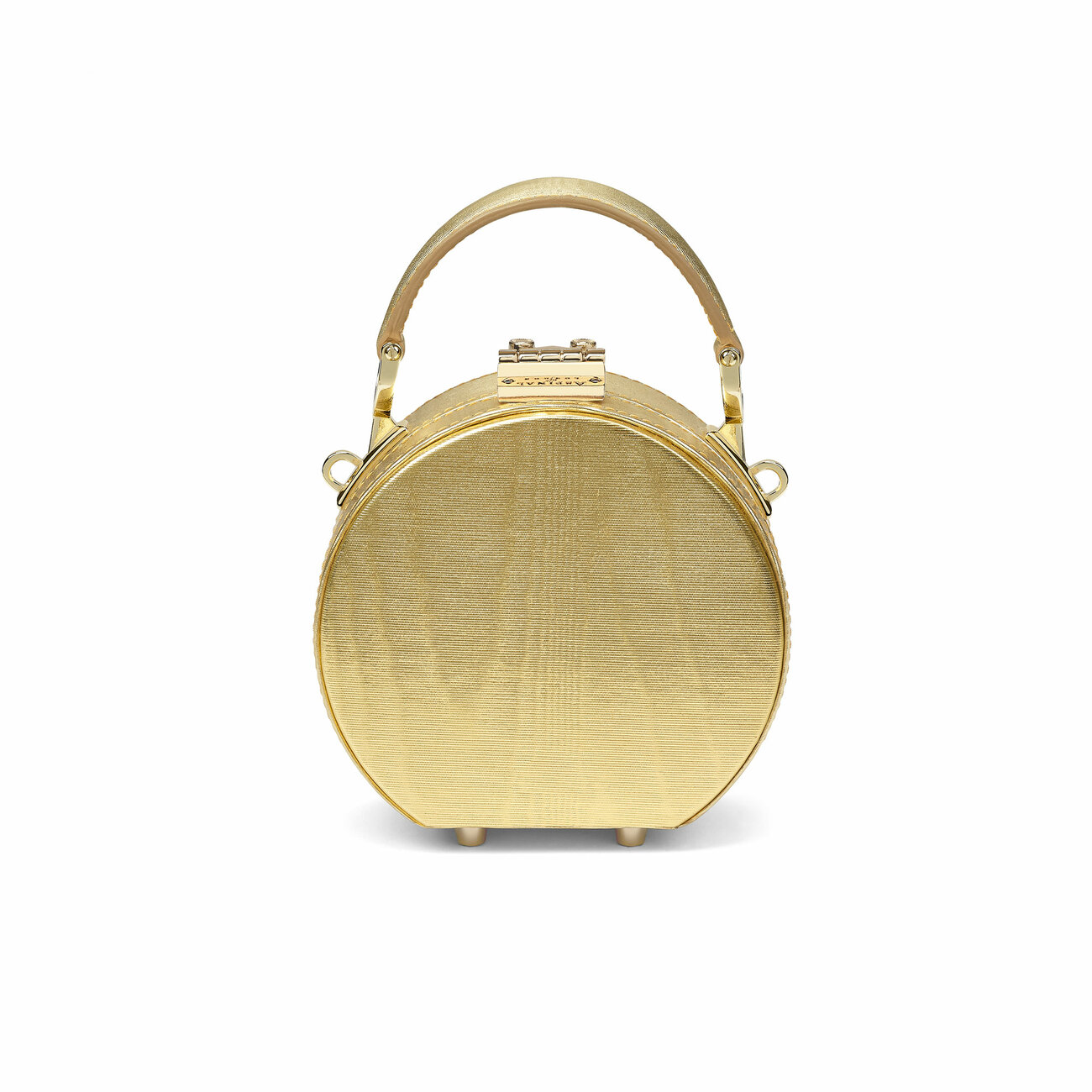 Giles x Aspinal Gold Micro Hat Box Bag Aspinal of London