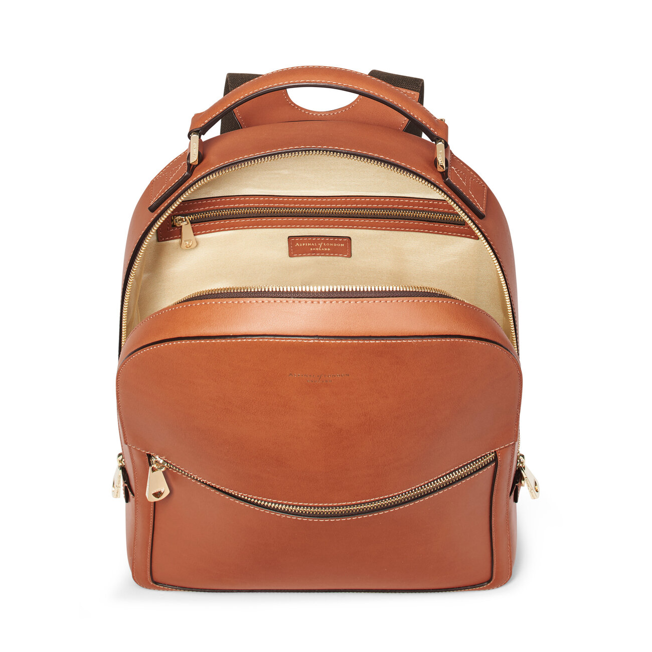 London Backpack in Smooth Tan Aspinal of London