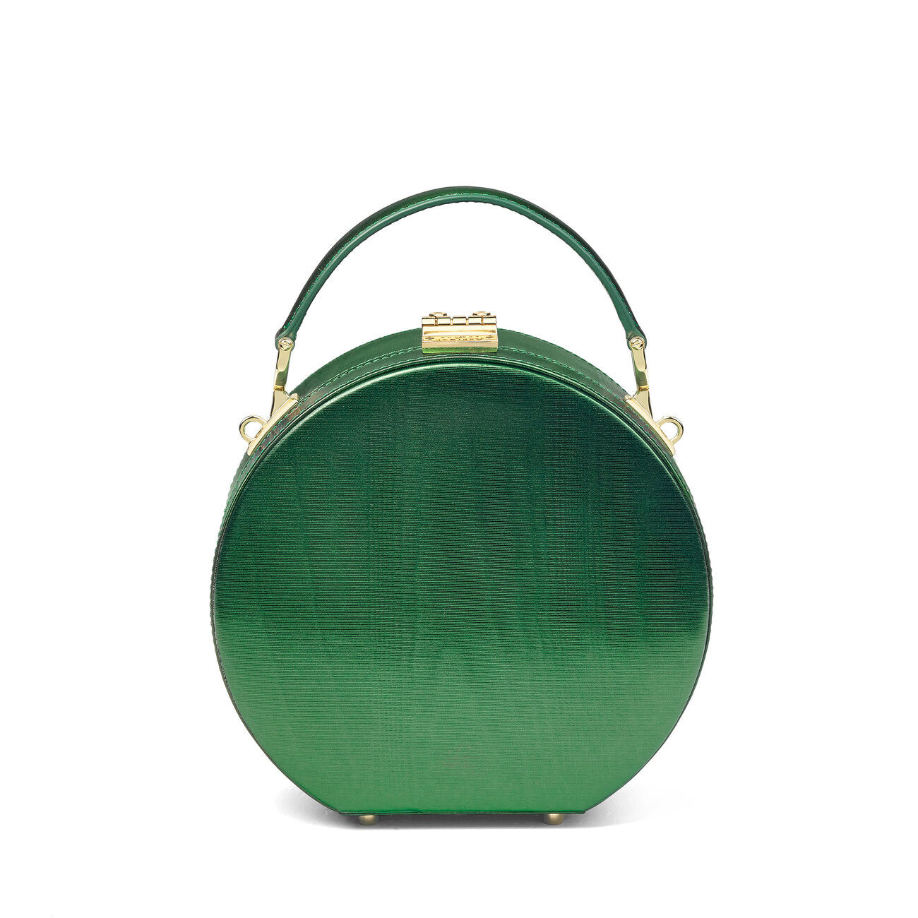 Giles x Aspinal Green Hat Box Bag Aspinal of London