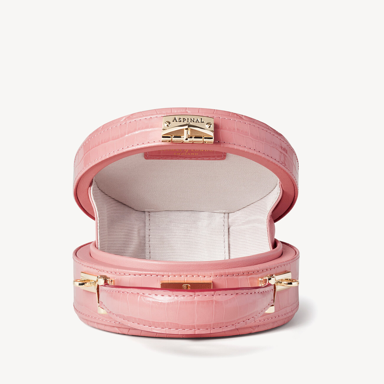 Micro Hat Box Cherry Blossom Small Croc Aspinal of London