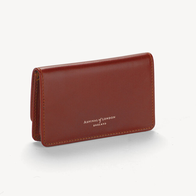 Business and Credit Card Wallet in Smooth Cognac Aspinal