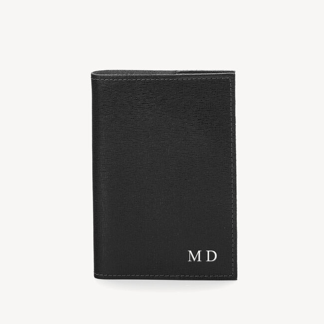 Pocket Refillable Journal Black Saffiano