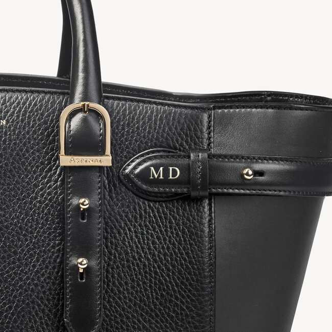 Midi Marylebone Tote Black Pebble