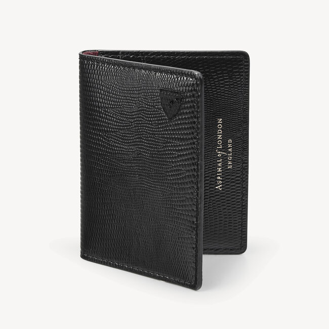 Black Lizard ID & Travel Card Holder Aspinal